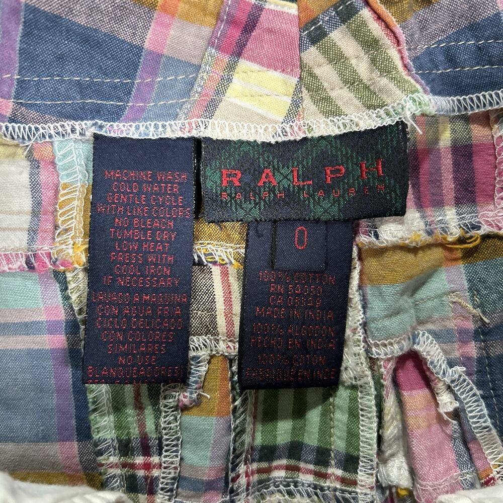 Ralph Lauren Multicolor Plaid Patchwork Mini Skirt - Picture 3 of 7